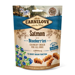 Carnilove Hundesnack Lachs mit Heidelbeeren getreidefrei und ohne Zucker 200 g - 6 x 200 g – Bild 1 von 7