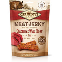 Produktbild von Carnilove Hundesnack Meat Jerky Huhn und Wildschwein getreidefrei 100g - 12 x 100 g