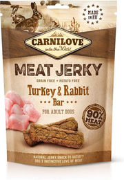 Carnilove Hundesnack Meat Jerky Truthahn und Kaninchen Adult getreidefrei 100g - 12 x 100 g – Bild 1 von 6