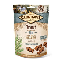 Carnilove Hundesnacks Soft Snack Forelle mit Dill getreidefrei ohne Zuckerzusatz 200 g - 10 x 200 g – Bild 1 von 11