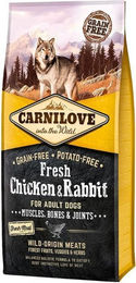 Carnilove Hundetrockenfutter Adult Huhn & Kaninchen getreidefrei 12 kg - 12 kg – Bild 1 von 9