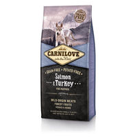 Produktbild von Carnilove Hundetrockenfutter für Welpen Lachs und Truthahn getreidefrei 12 kg - 12 kg