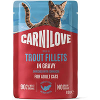 Produktbild von Carnilove Katzen Nassfutter Adult Forelle in Sauce 24x85g