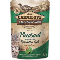 Produktbild von Carnilove Katzen Nassfutter Fasan und Himbeerblätter Adult Getreidefrei 24 x 85 g - 24 x 85 g