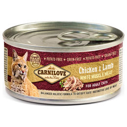 Carnilove Katzen Nassfutter Huhn und Lamm Adult Stückchen in Sauce 12 x 100 g getreidefrei - 12 x 100 g – Bild 1 von 4