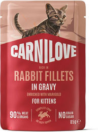 Carnilove Katzen Nassfutter Kitten Kaninchen in Sauce 24x85g – Bild 1 von 2