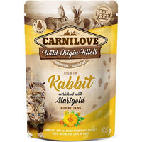 Produktbild von Carnilove Katzen Nassfutter Kitten Ragout Kaninchen mit Ringelblume 24x85g