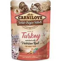 Produktbild von Carnilove Katzen Nassfutter Ragout Truthahn mit Baldrian für erwachsene Katzen 24x85g