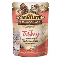 Carnilove Katzen Nassfutter Ragout Truthahn mit Baldrian für erwachsene Katzen 24x85g – Bild 1 von 1