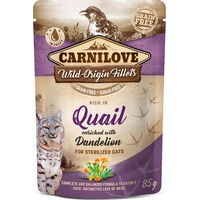 Produktbild von Carnilove Katzen Nassfutter Ragout Wachtel mit Löwenzahn für sterilisierte Katzen Adult 24 x 85 g - 24 x 85 g