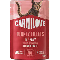 Produktbild von Carnilove Katzen Nassfutter Stückchen in Sauce Adult Getreidefrei Multipack 24 x 85 g