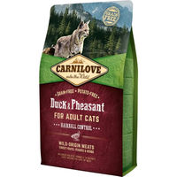 Produktbild von Carnilove Katzenfutter Adult Ente & Fasan Getreidefrei mit Haarballen Kontrolle 2 kg - 2 kg