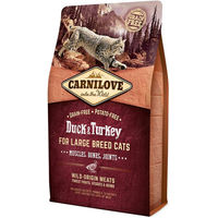 Produktbild von Carnilove Katzentrockenfutter Adult Large Breed Ente & Truthahn getreidefrei 2kg - 2 kg