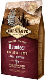Carnilove Katzentrockenfutter Energy & Outdoor Rentier Adult Getreidefrei 2kg - 2 kg – Bild 1 von 6