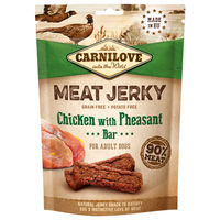 Produktbild von Carnilove Meat Jerky Hundesnack Huhn und Fasan getreidefrei 100 g - 12 x 100 g