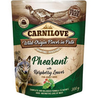 Produktbild von Carnilove Nassfutter für Hunde Adult Paté Fasan mit Himbeerblättern getreidefrei 12 x 300 g - 12 x 300 g