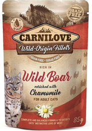 Carnilove Nassfutter für Katzen Adult Wildschwein Filets 24 x 85g - 24 x 85 g – Bild 1 von 4