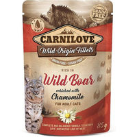 Produktbild von Carnilove Nassfutter für Katzen Adult Wildschwein Filets 24 x 85g - 24 x 85 g