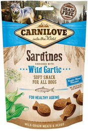 Produktbild von Carnilove Soft Snack Sardine mit Bärlauch für Hunde und Katzen 1000g