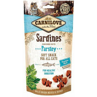 Produktbild von Carnilove Soft Snack Sardine mit Petersilie Katzenleckerli für alle Altersstufen 50 g - 12 x 50 g