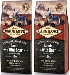 Produktbild von Carnilove Trockenfutter Lamm & Wildschwein Adult Getreidefrei Glutenfrei 24 kg - 2 x 12 kg