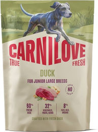Carnilove True Fresh Duck Junior Large Getreidefreies Trockenfutter mit Ente für Junghunde großer Rassen 1,5 kg – Bild 1 von 1
