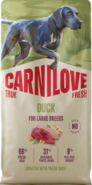 Carnilove True Fresh Hundefutter für große Rassen Ente Adult Getreidefrei 2 x 4 kg – Bild 1 von 2