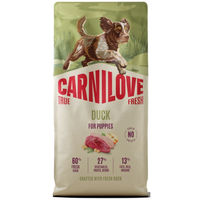 Produktbild von Carnilove True Fresh Hundetrockenfutter Ente Junior 12kg