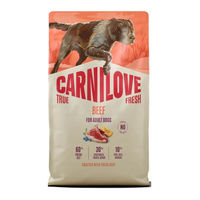 Produktbild von Carnilove True Fresh Hundetrockenfutter Rind mit hohem Fleischanteil 4kg