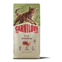 Produktbild von Carnilove True Fresh Katzentrockenfutter Ente Sterilisiert mit hohem Fleischanteil 2kg