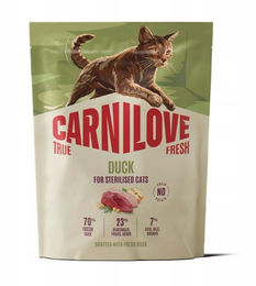 Carnilove True Fresh Katzentrockenfutter Ente Sterilisiert mit hohem Fleischanteil 400g – Bild 1 von 1