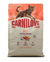 Carnilove True Fresh Katzentrockenfutter Sterilised Rind mit hohem Fleischanteil 2kg – Bild 1 von 1