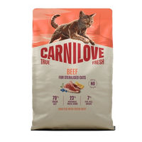 Produktbild von Carnilove True Fresh Katzentrockenfutter Sterilised Rind mit hohem Fleischanteil 2kg