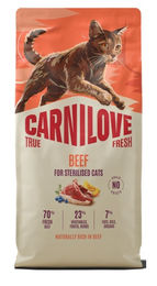 Carnilove True Fresh Katzentrockenfutter Sterilised Rind mit hohem Fleischanteil 6kg – Bild 1 von 1