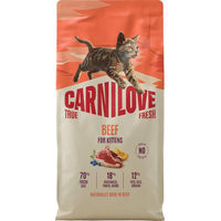 Produktbild von Carnilove True Fresh Kitten Katzenfutter Rind getreidefrei 2 x 2 kg