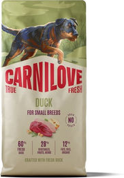 Carnilove True Fresh Trockenfutter Ente für adulte Hunde kleiner Rassen getreidefrei 2 x 12 kg – Bild 1 von 1