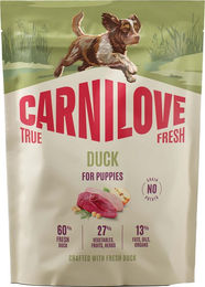 Carnilove True Fresh Welpenfutter Ente getreidefrei 2 x 4 kg – Bild 1 von 2