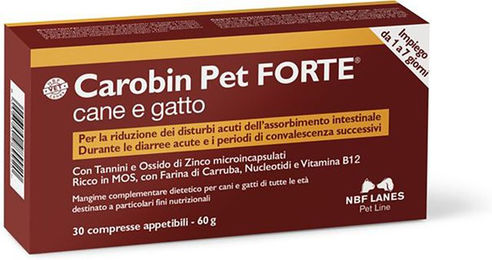 Carobin Pet Forte Tabletten zur Magen-Darm-Unterstützung und Verdauungshilfe für alle Altersstufen 60 g – Bild 1 von 1