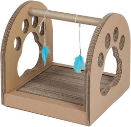 Produktbild von CARTON+ PETS Katzen Spielzeug Fun Park Kratzbaum mit Kratzbrett und Kratzpappe in Braun
