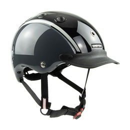 Casco Nori Kinder Reithelm für Fahrrad und Ski Schwarz Grau XS 50-52 cm – Bild 1 von 3