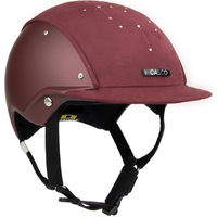 Produktbild von Casco Reithelm Apart Brilliant für Damen in Rot mit Velours-Finish Größe 52-56cm
