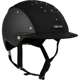 Casco Reithelm Apart für Damen in Schwarz mit Velours und Kristallapplikation Größe S – Bild 1 von 5