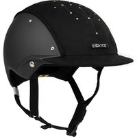 Produktbild von Casco Reithelm Apart für Damen in Schwarz mit Velours und Kristallapplikation Größe S