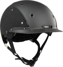Casco Reithelm Champ Embellis Schwarz Leder Unisex Größe 52-56cm – Bild 1 von 4