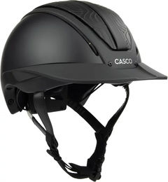 Casco Reithelm Duell One Finesse Unisex Schwarz Leder Größe L – Bild 1 von 4