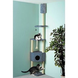 Cat Bonbon Cat Dream Eck-Kratzbaum mit Wohnhöhle in Blau – Bild 1 von 2