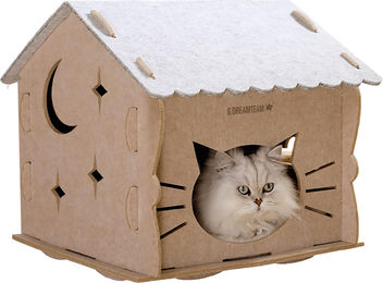 Cat Bonbon Katzenhöhle aus Filz in Beige – Bild 1 von 1