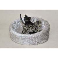 Produktbild von Cat Bonbon Ruhe- und Schlafinsel grau aus Plüsch für Katzen und Hunde