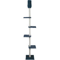 Produktbild von Cat Dream Katzen-Kratzbaum raumhoch mit Deckenspanner aus Holz in Blau