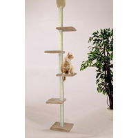 Produktbild von Cat Dream Katzenkratzbaum raumhoch mit Deckenspanner in Beige aus Plüsch